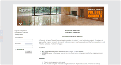 Desktop Screenshot of polishedconcreteawards.com